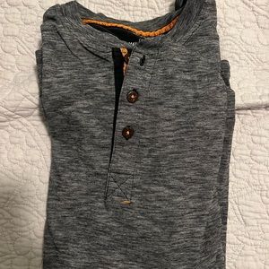 Tommy Bahama Gray Long Sleeve Henley